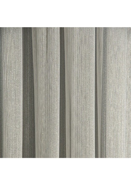 Gold Simli Ince Çizgili Tül Perde Sık Pile 1'e 3 Pile indirimleri