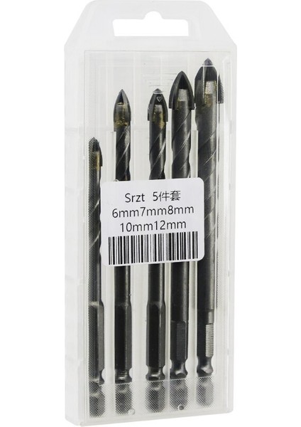 Ok Ucu Tipli 5pcs Çok Amaçlı Matkap Ucu 6-7-8-10-12MM (3791)