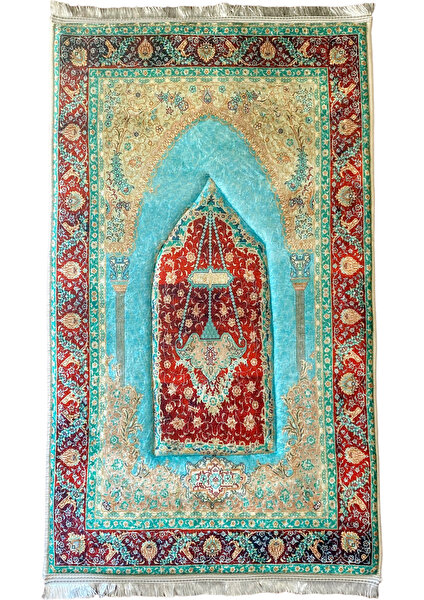 Sajda Mirage 3 CM Kalın Süngerli Seccade Kabartmalı Diz Ağrıtmaz Namazlık - 70x120 cm