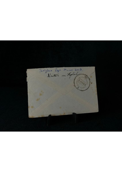 Ingiltere 1945 Askeri Posta Uçak Postası 2 Defa Sansürden Geçmiş Uniit Censor 359 Field Censor 235