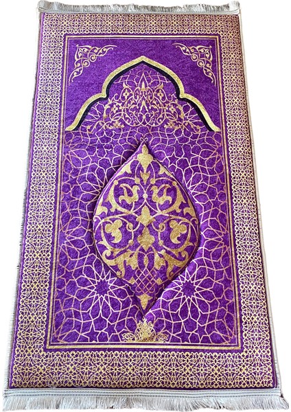 Sajda Mirage 3 CM Kalın Süngerli Seccade Kabartmalı Diz Ağrıtmaz Namazlık - 70x120 cm