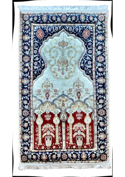 Sajda Mirage 3 CM Kalın Süngerli Seccade Kabartmalı Diz Ağrıtmaz Namazlık - 70x120 cm