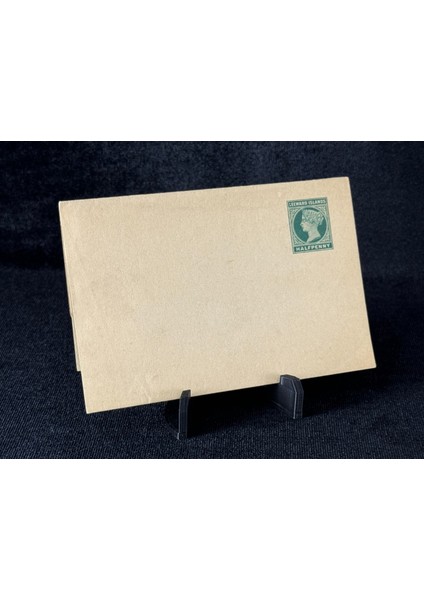 Ingiliz Sömürge Leeward Islands Antiye Halfpenny 19.-20.yüzyıl Gazete Sarma Kağıdı Newspaper Wrapper