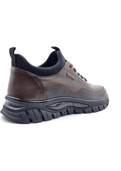 M20139 Airbag Sole Deri Erkek Kahverengi Günlük Konfor Ayakkabı modelleri