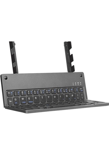 Hegitech Doogee T10E 10.1" Uyumlu Kablosuz Bluetooth Şarjlı Kendinden Standlı Katlanır Klavye