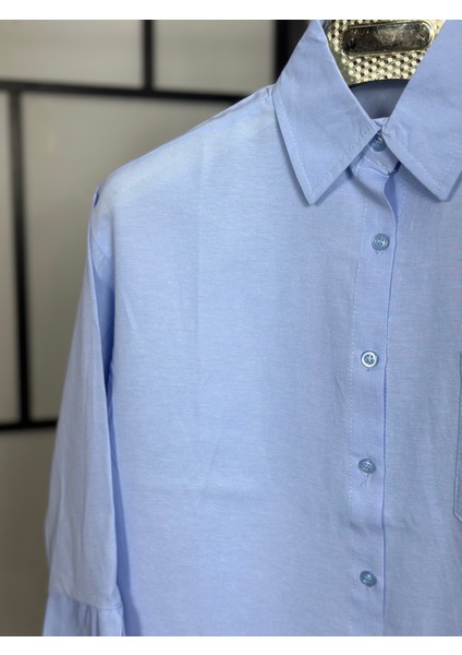 Kısa Truvakar Kol Oversize Kadın Gömlek modelleri