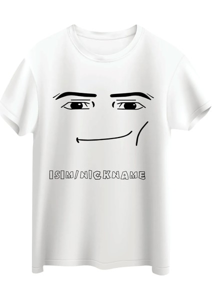 Roblox Face Man Kişiye Özel Isim Yazılı Çocuk Tişört fiyatları