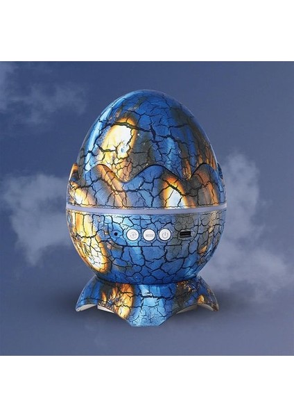 Dekoratif Çatlak Dinozor Yumurtası Ses Hoparlörü ve Gece Lambası