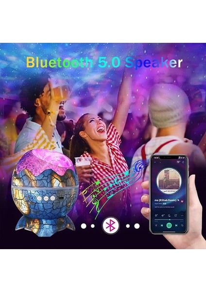 Dekoratif Çatlak Dinozor Yumurtası Ses Hoparlörü ve Gece Lambası indirimleri