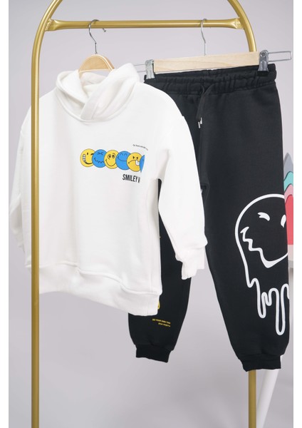 Erkek Çocuk Okula Dönüş Kapşonlu Pamuk Eşofman Takımı fiyatları