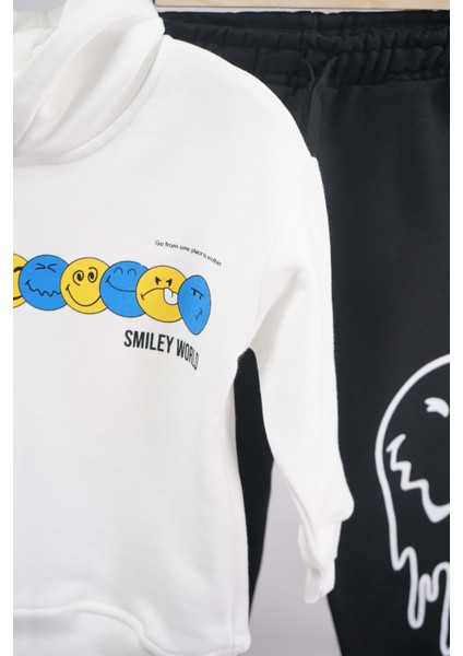 Erkek Çocuk Okula Dönüş Kapşonlu Pamuk Eşofman Takımı modelleri