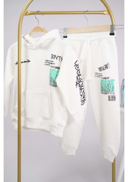 Erkek Çocuk Okula Dönüş Kapşonlu Pamuk Eşofman Takımı fiyatları