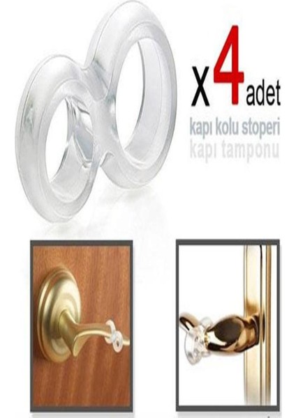 Kapı Kolu Stoperi - Kapı Tamponu - 4 Adet