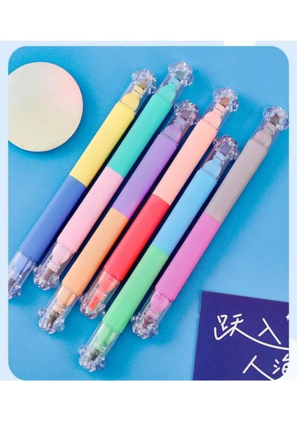 Çift Taraflı 12 Renk Pati Fosforlu Kalem Seti fiyatları