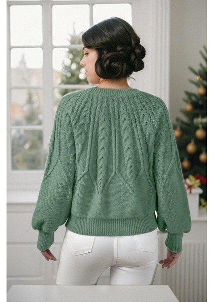 Saç Örgülü Bisiklet Yaka Italyan Kol Triko Kazak fiyatları