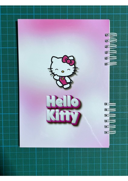 Hello Kitty 3D Baskı Efektli 50 Sayfa Defter Bonus Mat Stickerlı