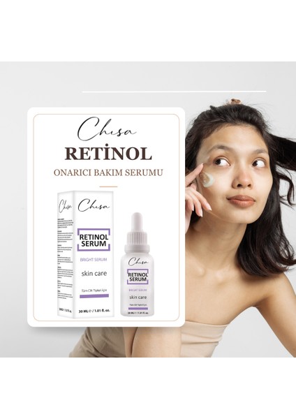 Retinol Serum Onarıcı ve Besleyici 30 ml (1% Retinol ve Hyaluronic Acid)