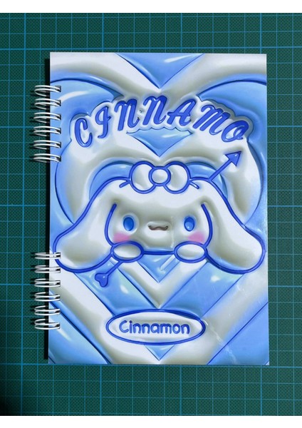 Cinnamoroll 3D Efektli 50 Sayfa Defter Bonus Stickerlı