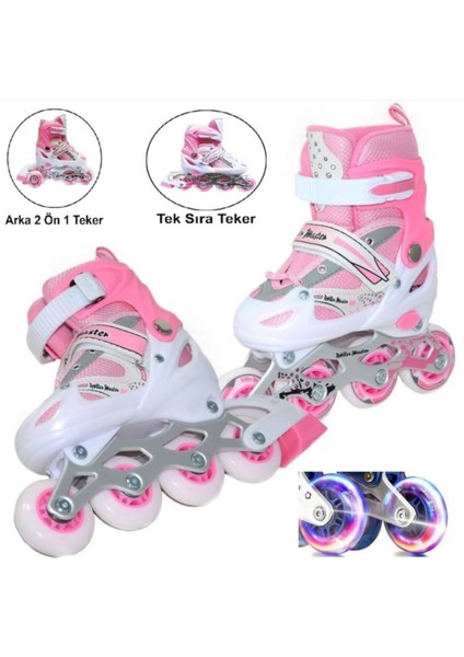 Roller Master 39-42 Numara Ayarlanabilir Pembe Paten