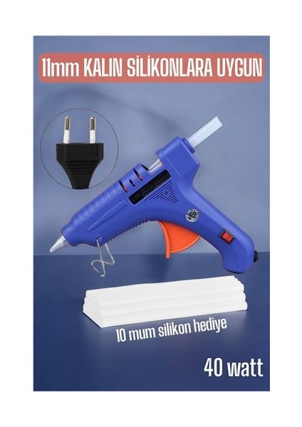 Sıcak Silikon Tabancası 40 Watt Kalın Tip