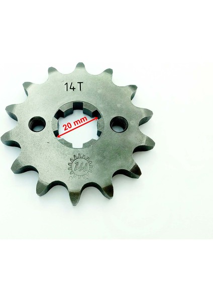Ön Dişli 428-14T Iç 20 mm 2 Delik Yamaha MT-125(2015-2017) Yzf 125 R(2008-2015) Uyumlu Öm-Erpilsan Elektronik