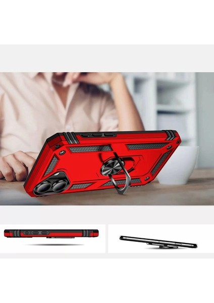 Apple Iphone 16 Kılıf Kamera Korumalı Sürgülü Yüzüklü Tasarım Armor Vega fiyatları