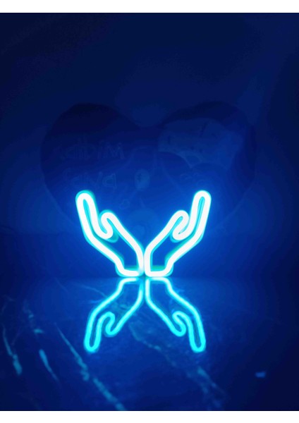 Neon LED Işıklı Dua Eller modelleri