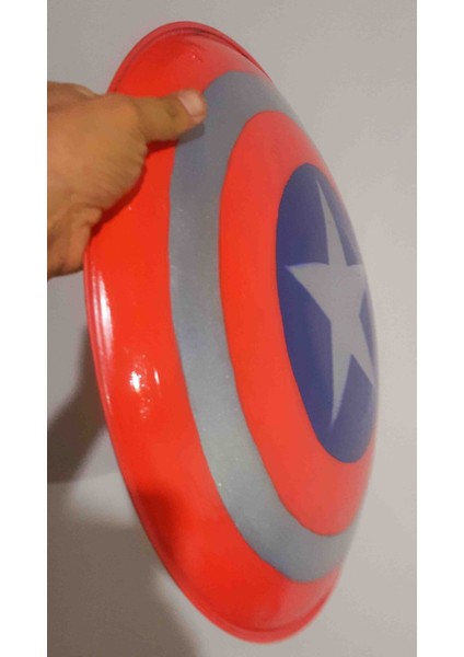 Woody Mask Captain America Kalkanı  Metal ( 47 cm ) El Yapimi