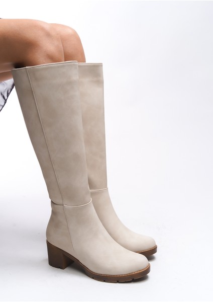 Hioverra Kadın Topuklu Çizme 0012745