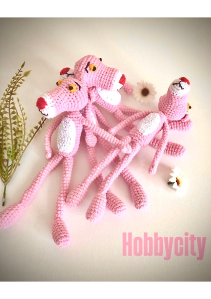 Pempe Panter Amigurumi Anahtarlık Anahtarlık