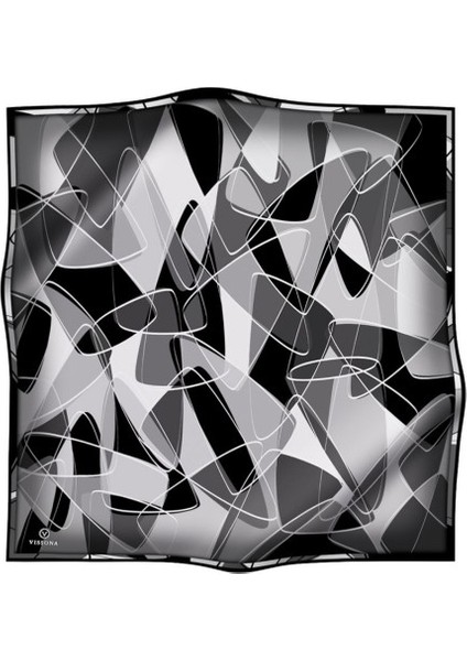 Twill Ipek Eşarp Siyah / Krem fiyatları