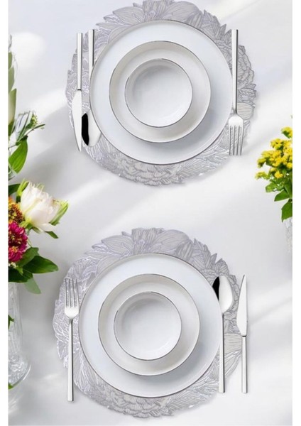 Acar 6’lı Amerikan Servisi Supla Yuvarlak Gümüş 38 cm – ACR-283 C320.033 modelleri