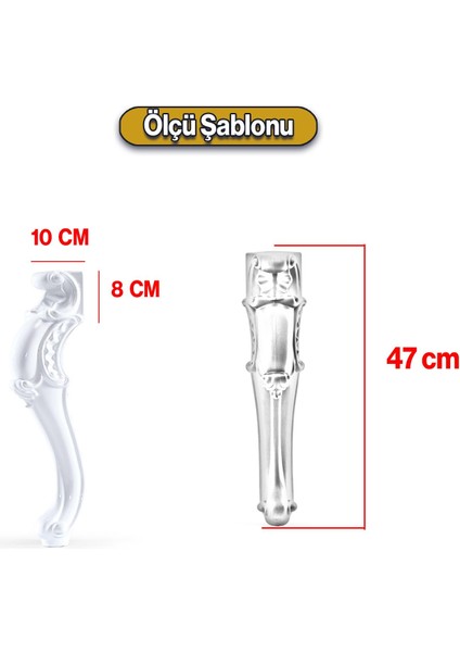Valenta Plastik Sehpa Ayağı 47 cm Beyaz Renk 4 Adet Mobilya Zigon Çay Orta Sehpası Ayak Ayakları fiyatları