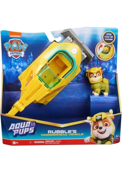 Paw Patrol Aqua Pups Temalı Araçlar - Rubble