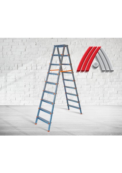 Metal Aktif Gaz Altı Kaynaklı 9+9 Profil Merdiven - Güvenli ve Dayanıklı Ev ve Iş Kullanımına Uygun fiyatları