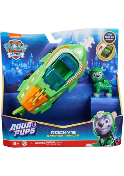 Paw Patrol Aqua Pups Temalı Araçlar -  Rocky