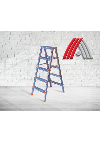 Metal Aktif Gaz Altı Kaynaklı 5+5 Profil Merdiven - Güvenli ve Dayanıklı Ev ve Iş Kullanımına Uygun fiyatları