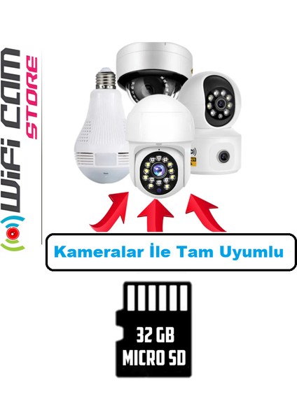 32 GB Hafıza Kartı Kameralar Ile Uyumlu Sd Kart