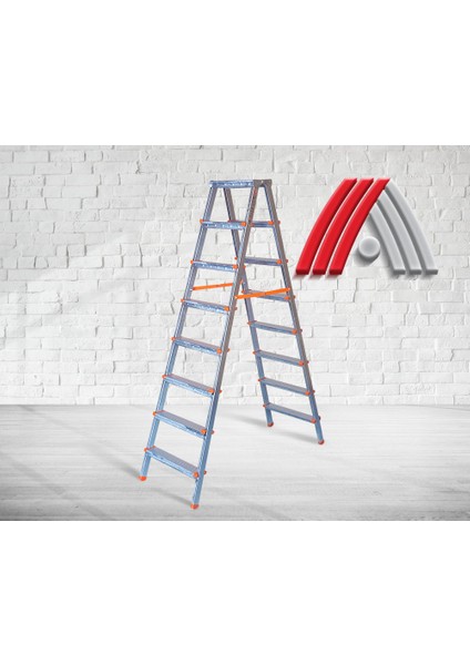 Metal Aktif Gaz Altı Kaynaklı 8+8 Profil Merdiven - Güvenli ve Dayanıklı Ev ve Iş Kullanımına Uygun fiyatları