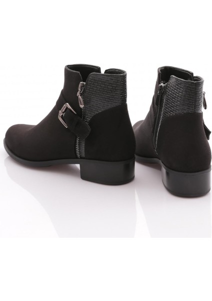 2886-2027 Kadin Fermuarli Kemer Detayli Kisa Topuklu Bilek Bot modelleri