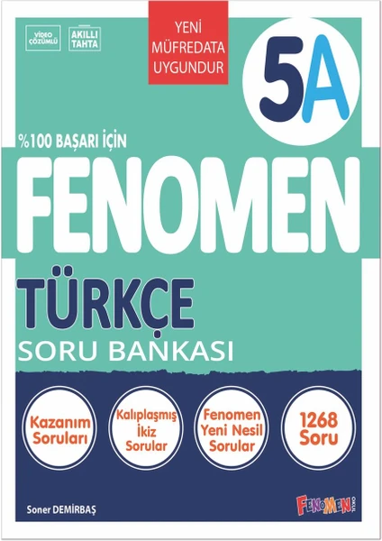 Fenomen Okul 2025 5. Sınıf Türkçe A Soru Bankası Yeni Nesile Kolay Geçiş Güncel Müfredat