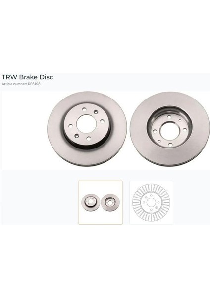 Ön Fren Aynası Accent Blue 1.4 Cvvt-1.6crdı 11= I20 12= (256X22X62.2X44X4DLXHAVALI)