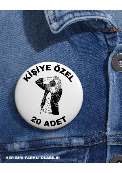 Major Selection Kişiye Özel Şık Tasarım Yeni Rozet 20 Adet