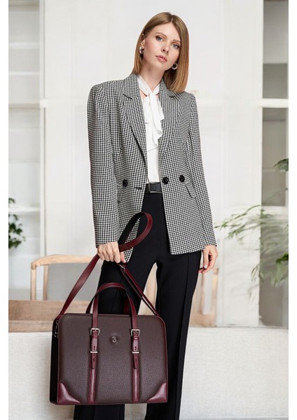 Unisex Lüx Ofis Evrak Laptop Çantası 14 ve 15.6"