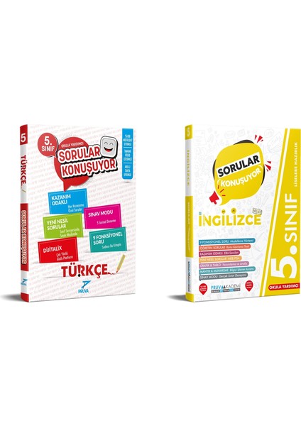 2025 5. Sınıf Türkçe – İngilizce Sorular Konuşuyor Seti 2 Kitap