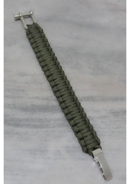Paracord Paraşüt Ipi Outdoor Bileklik 3 Kademeli U Klips indirimleri