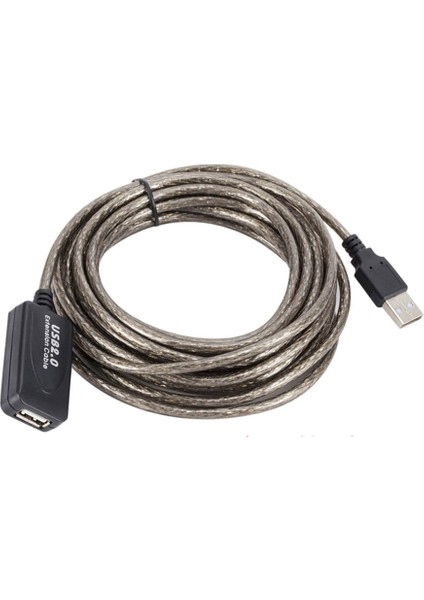 10 Metre Sinyal Güçlendiricili Yeni Çipli Aktif USB 2.0 Uzatma Kablosu
