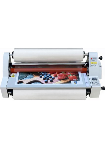 V480 Tam Otomatik Selefon ve Laminasyon Filmi Kaplama Makinesi 45 cm indirimleri