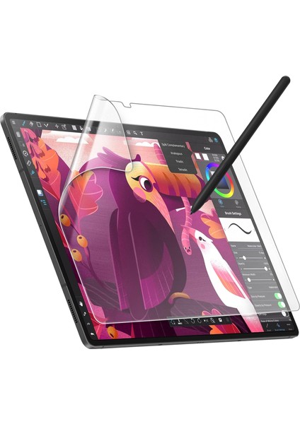 Samsung Galaxy Tab S6 Lite Çizilmeye ve Kırılmaya Dayanıklı Esnek Şeffaf Flexible Nano Ekran Koruyucu SM-P610 P615 P613 P619