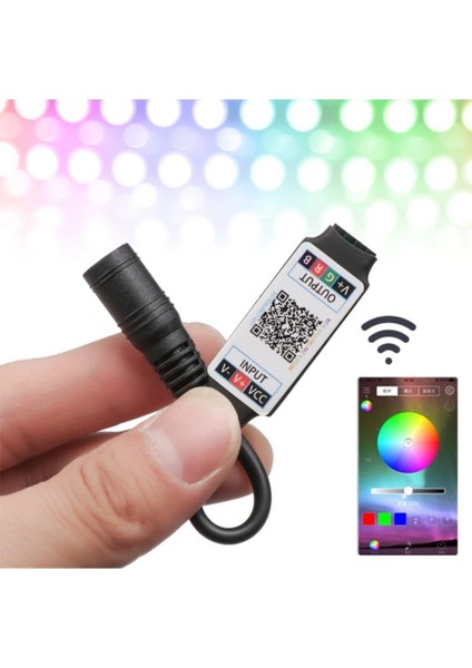 Siyah Rgb LED Bluetooth Kontrol Cihazı LED